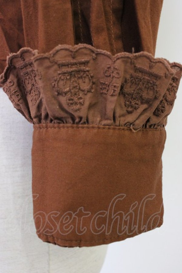 画像4: Angelic Pretty / Crownレースブラウス  ブラウン T-26-03-08-031-AP-BL-SA-ZT (4)