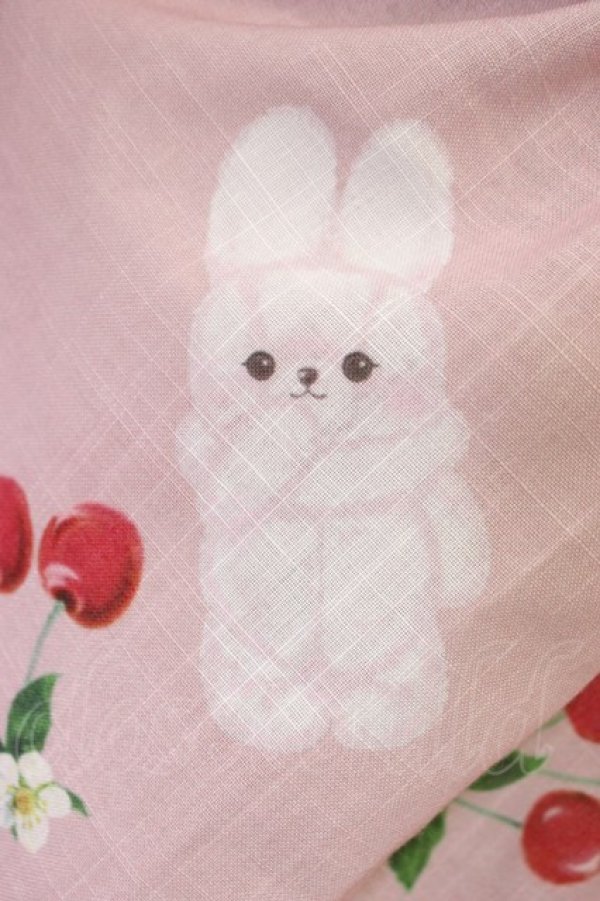 画像5: Chalmiere / チェリーバニー柄ワンピース  ピンク T-26-03-08-035-0-OP-SA-ZT (5)