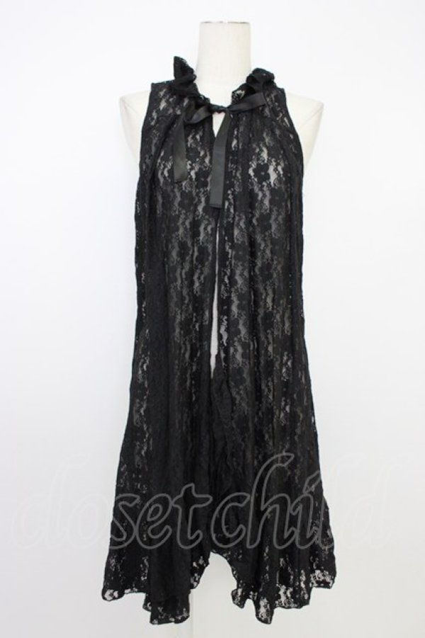 画像6: axes femme / ジレ付きトレンチコート  黒 T-26-03-08-036-AX-CO-SA-ZT (6)