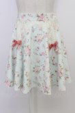 画像1: Swankiss / 薔薇柄フェイクガータースカート  ミント T-26-03-08-039-CA-SK-SA-ZT (1)