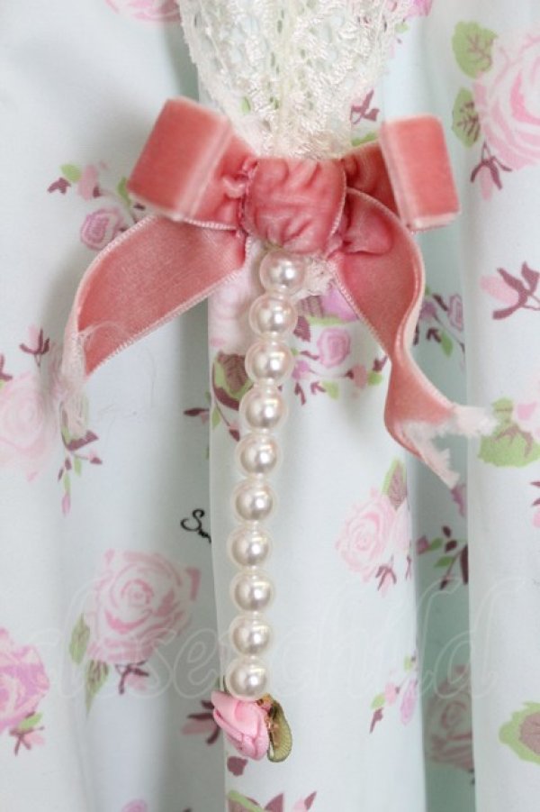 画像4: Swankiss / 薔薇柄フェイクガータースカート  ミント T-26-03-08-039-CA-SK-SA-ZT (4)