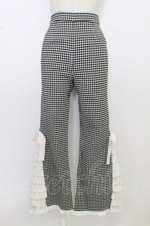 画像: Lolime by mellfy memory / PRETTY UPギンガムチェックパンツ  黒Ｘ白 T-26-03-08-044-GO-PA-SA-ZT