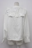 画像2: axes femme kawaii / ヴィンテージサテンブラウス M 白 T-26-03-08-006-AX-BL-SA-ZT (2)
