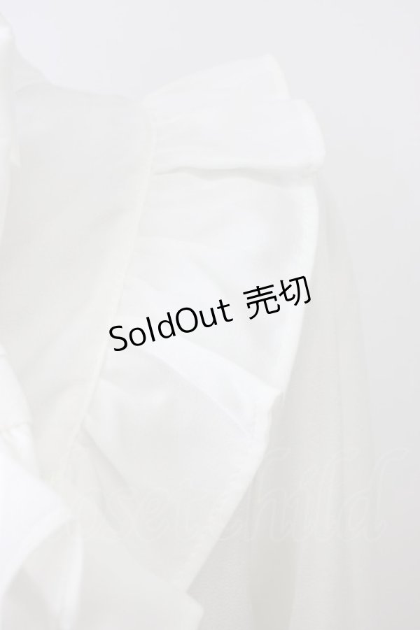 画像3: axes femme kawaii / ヴィンテージサテンブラウス M 白 T-26-03-08-006-AX-BL-SA-ZT (3)