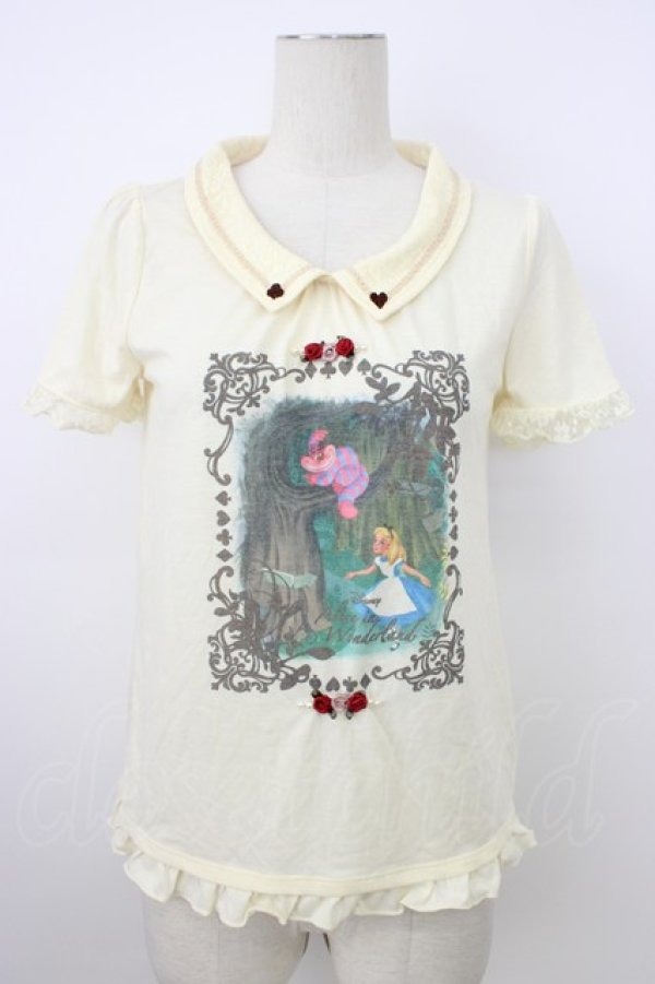 画像1: axes femme / 不思議の国のアリスプルオーバー  アイボリー T-26-03-08-010-AX-TO-SA-ZT (1)