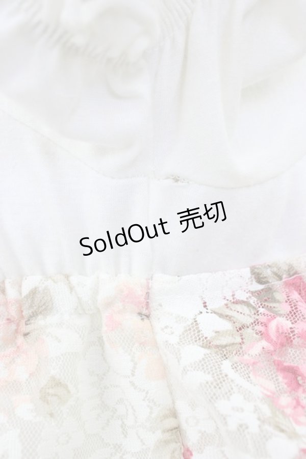 画像3: LIZ LISA / 花柄レースレイヤードチュニック 0 アイボリー×ピンク T-26-03-08-011-LO-TO-SA-ZT (3)