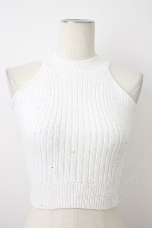 画像: Darich / バックレースアップアメスリニットトップス  ホワイト T-26-03-08-002-LO-TO-SA-ZT