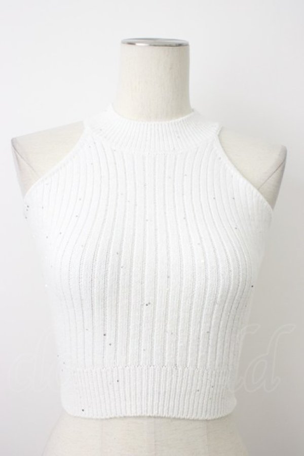 画像1: Darich / バックレースアップアメスリニットトップス  ホワイト T-26-03-08-002-LO-TO-SA-ZT (1)