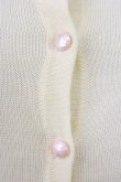 画像4: SWIMMER / ユニコーン刺繍半袖ニットカーディガン  アイボリー T-26-03-08-013-EL-TO-SA-ZT (4)