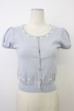 画像: LODISPOTTO / 半袖カーディガン M サックス T-26-03-08-014-LO-TO-SA-ZT