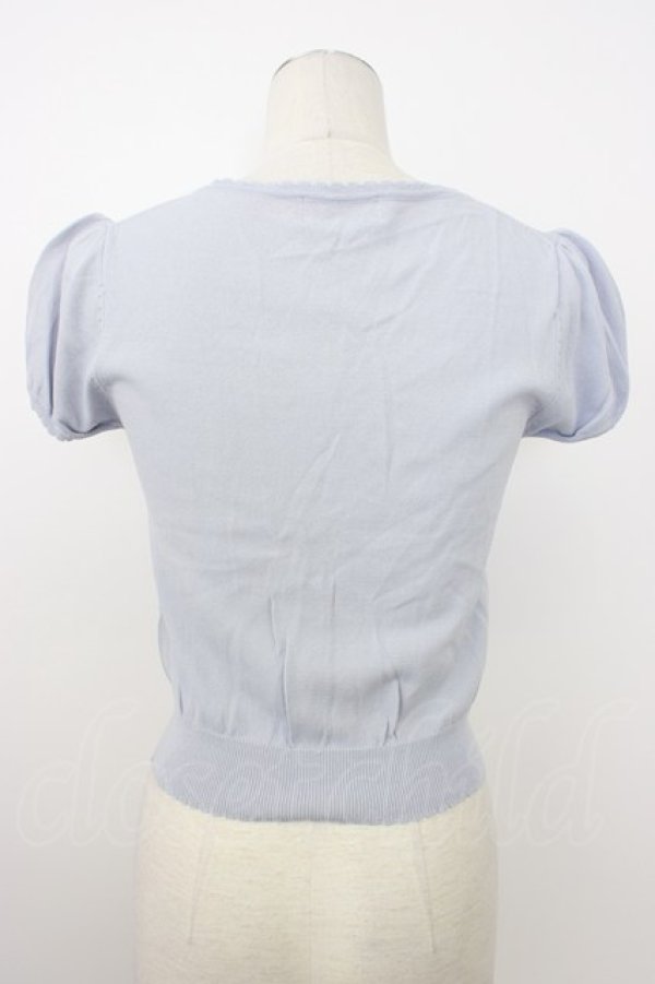 画像2: LODISPOTTO / 半袖カーディガン M サックス T-26-03-08-014-LO-TO-SA-ZT (2)