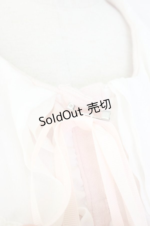 画像3: LIZ LISA / ノースリーブハシゴレースビッグカラートップス 0 ピンク T-26-03-08-016-LO-TO-SA-ZT (3)