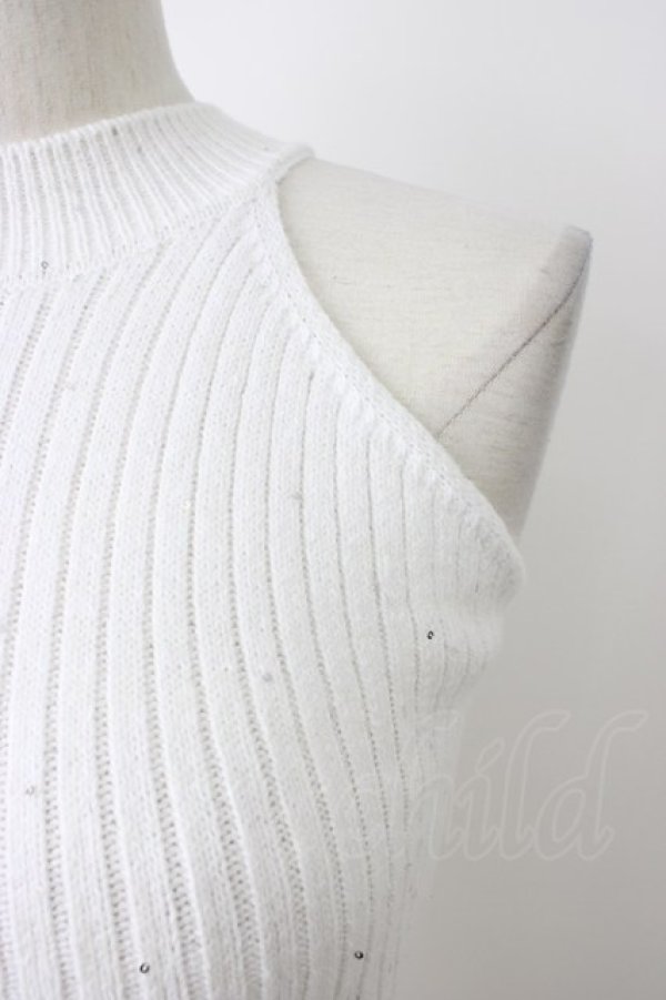 画像3: Darich / バックレースアップアメスリニットトップス  ホワイト T-26-03-08-002-LO-TO-SA-ZT (3)