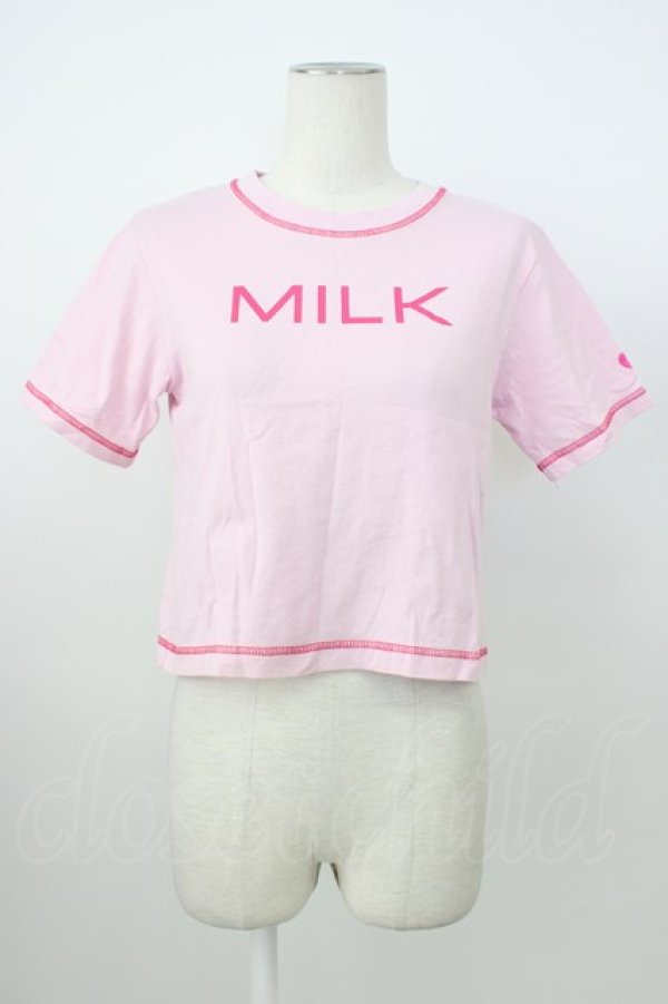 画像1: MILK / MILK SUMMER T  ピンク×ディープピンク T-26-03-08-019-ML-TS-SA-ZT (1)