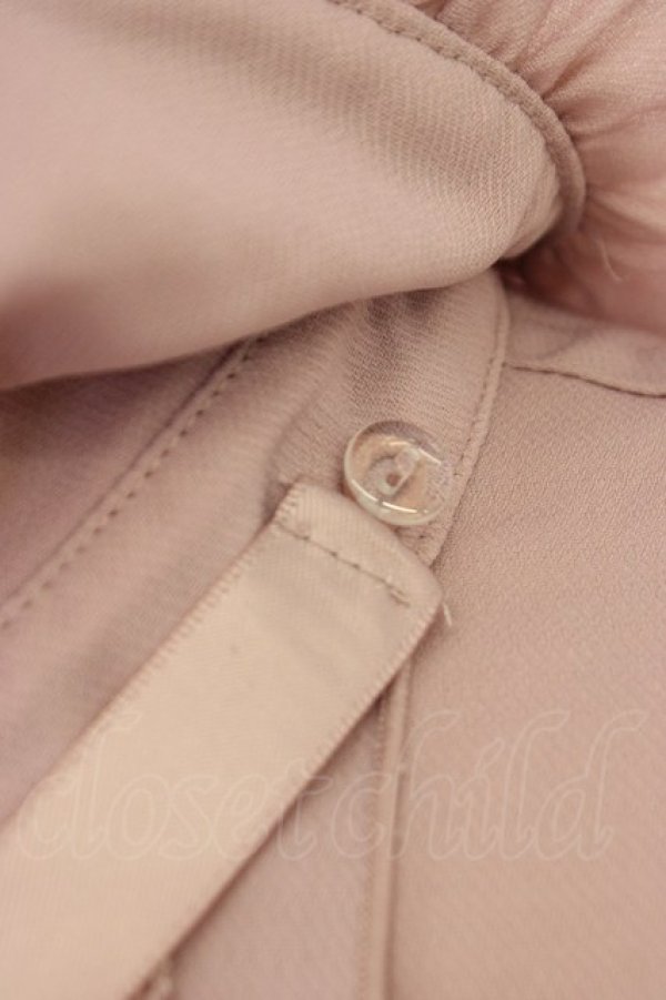 画像5: Secret Honey / パール襟フリルレース長袖ブラウス  ピンク T-26-03-08-020-CA-BL-SA-ZT (5)