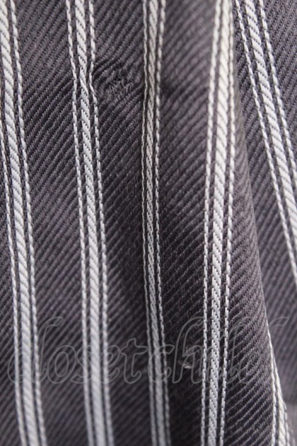 画像5: axes femme / ストライプ先染めジャンドレ  グレーＸ白Ｘ黒 T-26-03-11-024-AX-OP-SA-ZT (5)