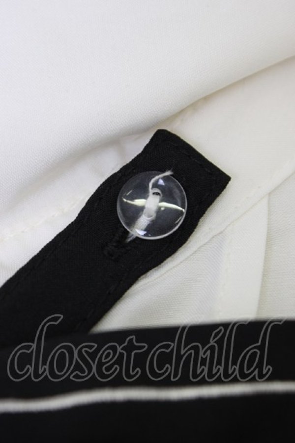 画像3: axes femme / 刺繍リボンセットブラウス  アイボリーＸ黒 T-26-03-11-003-AX-BL-SA-ZT (3)