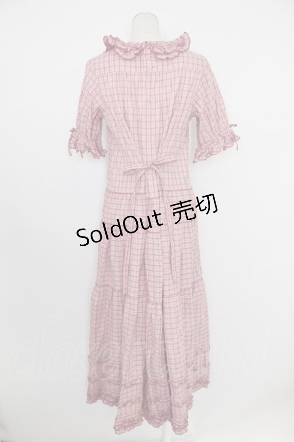 画像2: PINK HOUSE / タータンチェックワンピース  ピンク T-26-03-11-029-LO-OP-SA-ZT (2)