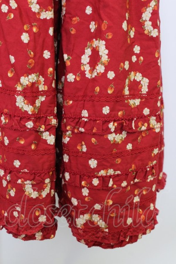 画像5: PINK HOUSE / イチゴリース柄半袖ワンピース  レッド T-26-03-11-030-LO-OP-SA-ZT (5)