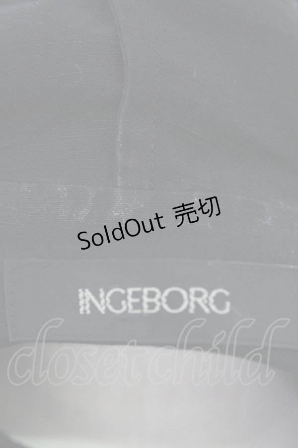 画像5: INGEBORG / ピコフリルフーディブラウス  ブラック T-26-03-11-035-LO-BL-SA-ZT (5)