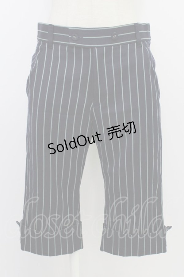 画像1: Jane Marple / ストライプハーフパンツ  ネイビー T-26-03-11-040-JM-PA-SA-ZT (1)