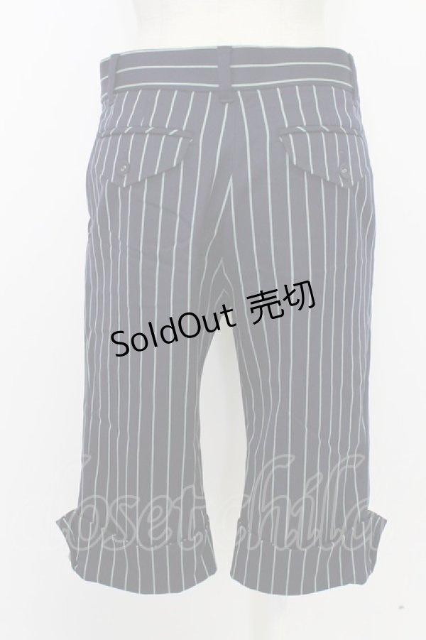 画像2: Jane Marple / ストライプハーフパンツ  ネイビー T-26-03-11-040-JM-PA-SA-ZT (2)