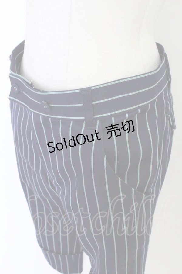 画像3: Jane Marple / ストライプハーフパンツ  ネイビー T-26-03-11-040-JM-PA-SA-ZT (3)