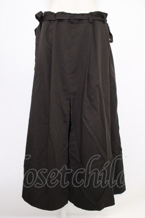 画像1: IRO+IRO / 蝶舞う月下の彼岸花 袴風パンツ  ブラウンＸ青 T-26-03-11-041-LO-PA-SA-ZT (1)