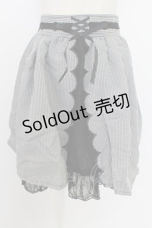 画像: axes femme POETIQUE / ギンガム×レーススカート M ブラック T-26-03-11-043-AX-SK-SA-ZT