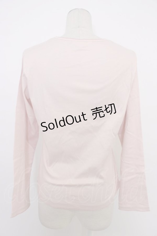 画像2: PINK HOUSE / オーナメントローズプリントカットソー  ピンク T-26-03-11-010-LO-TO-SA-ZT (2)