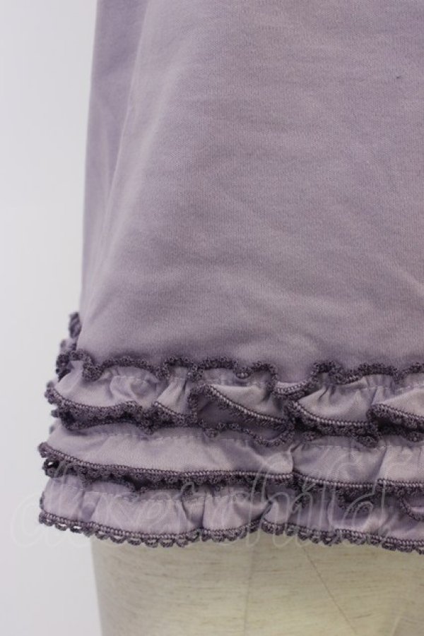 画像3: PINK HOUSE / フリルロゴ使い半袖カットソー  ラベンダー T-26-03-11-012-LO-TO-SA-ZT (3)