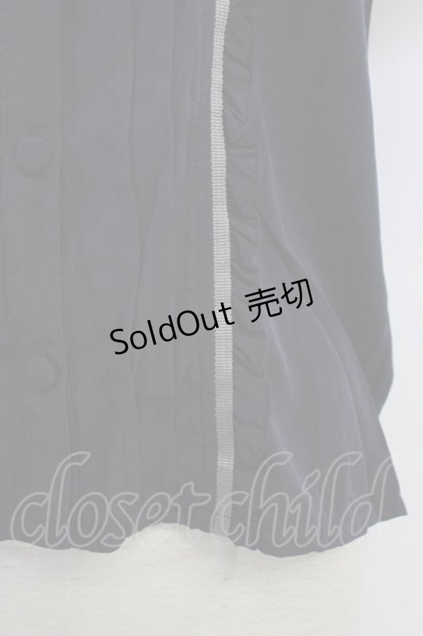 画像3: axes femme POETIQUE / 襟刺繍ピンタックブラウス M コン T-26-03-11-015-AX-BL-SA-ZT (3)