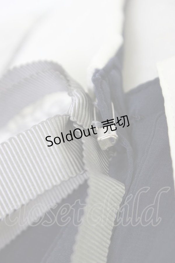 画像4: axes femme POETIQUE / 襟刺繍ピンタックブラウス M コン T-26-03-11-015-AX-BL-SA-ZT (4)