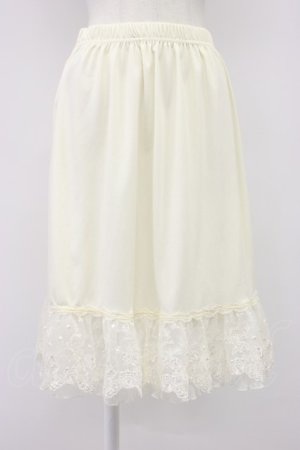 画像: axes femme / ドットチュール使いペチスカート M ベージュ T-26-03-13-035-AX-SK-SA-ZT