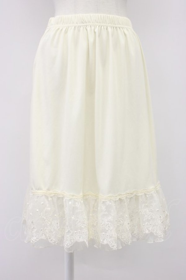 画像1: axes femme / ドットチュール使いペチスカート M ベージュ T-26-03-13-035-AX-SK-SA-ZT (1)