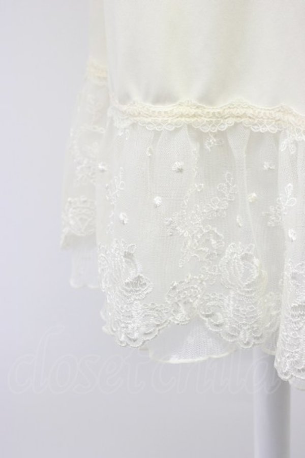 画像3: axes femme / ドットチュール使いペチスカート M ベージュ T-26-03-13-035-AX-SK-SA-ZT (3)