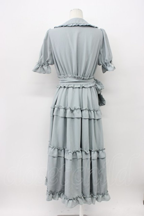 画像2: axes femme kawaii / ロマンティックフリルワンピ M グリーン T-26-03-13-008-AX-OP-SA-ZT (2)