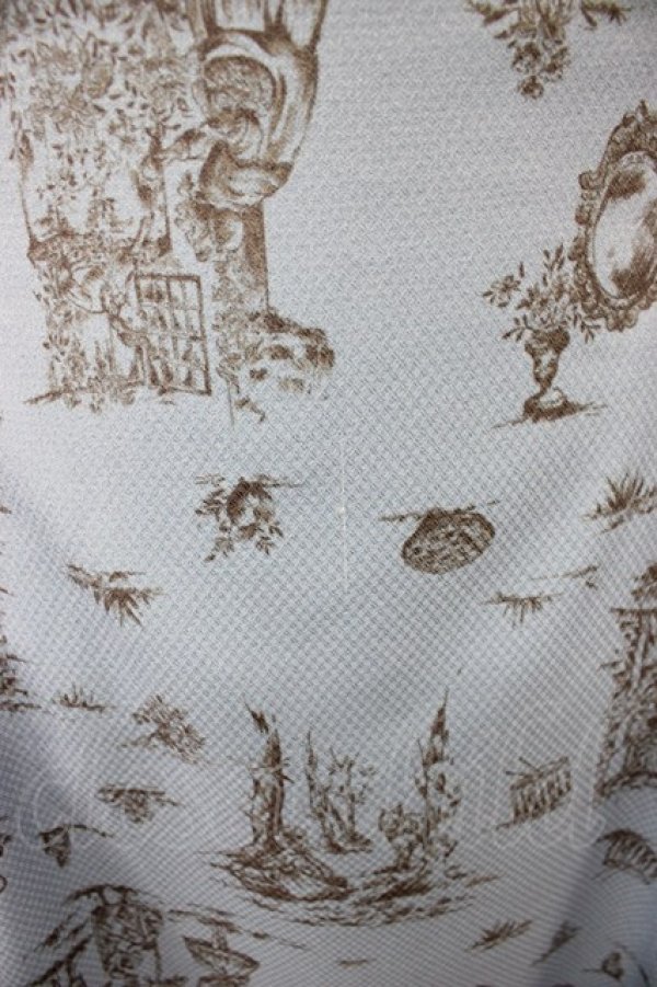 画像3: axes femme POETIQUE / ジュイ風物語柄ワンピース M サックス T-26-03-13-010-AX-OP-SA-ZT (3)