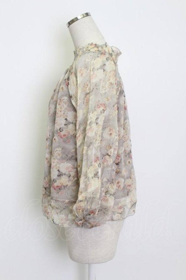 画像3: axes femme / 花柄トップス  ベージュ T-26-03-13-002-AX-TO-SA-ZT (3)