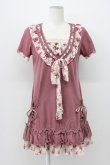 画像1: axes femme / 花柄レースブロッキングチュニ M コイピンク T-26-03-13-018-AX-OP-SA-ZT (1)