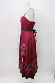 画像4: axes femme / チャイナ風刺繍キャミワンピース  ボルドーＸ黒 T-26-03-13-020-AX-OP-SA-ZT (4)
