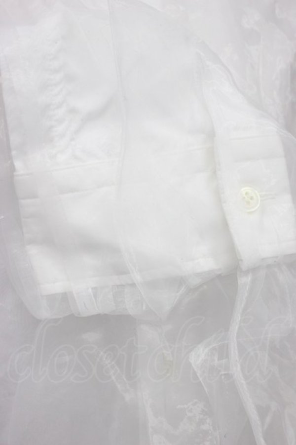 画像4: noir kei ninomiya / チュールブラウス S 白 T-26-03-14-002-PU-BL-SA-ZT (4)