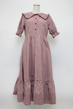 画像: m petit by misako / AM*ギンガムCHKワンピース L 赤チェック T-26-03-14-022-LO-OP-SA-ZT