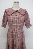 画像4: m petit by misako / AM*ギンガムCHKワンピース L 赤チェック T-26-03-14-022-LO-OP-SA-ZT (4)