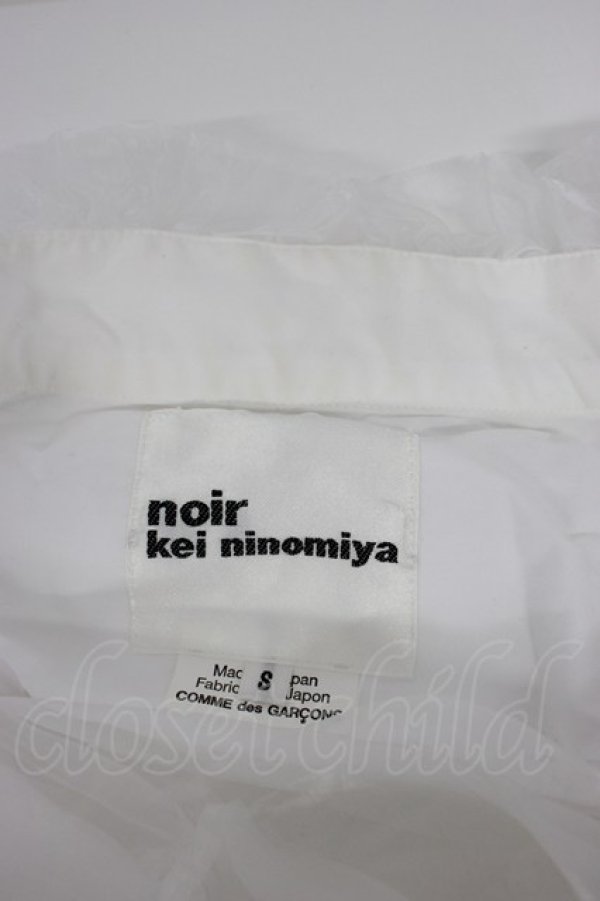 画像6: noir kei ninomiya / チュールブラウス S 白 T-26-03-14-002-PU-BL-SA-ZT (6)