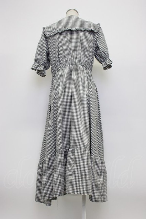 画像2: m petit by misako / AM*ギンガムCHKワンピース L 黒チェック T-26-03-14-024-LO-OP-SA-ZT (2)