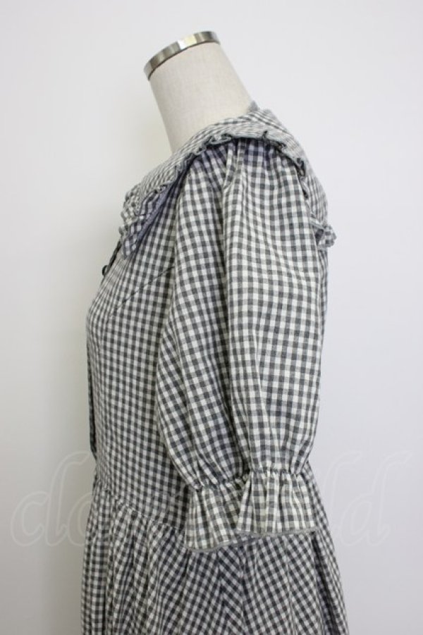 画像4: m petit by misako / AM*ギンガムCHKワンピース L 黒チェック T-26-03-14-024-LO-OP-SA-ZT (4)