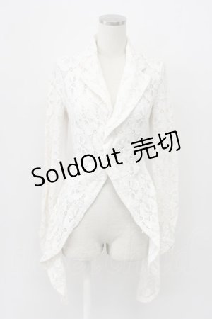 画像: COMME des GARCONS / レースストレッチジャケット S アイボリー T-26-03-14-003-PU-JA-SA-ZT
