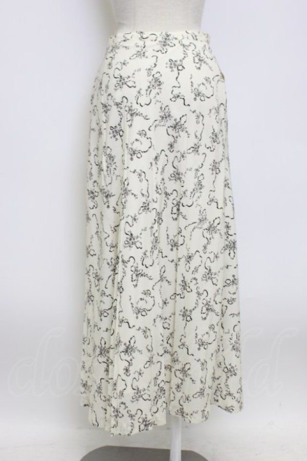 画像2: INGEBORG / ブーケ柄スカート M シロ T-26-03-14-028-LO-SK-OW-ZT (2)