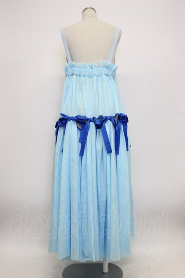 画像2: Candy Stripper / FULL OF RIBBON HARNESS TULLE SKIRT  青 T-26-03-14-030-PU-OP-SA-ZT (2)